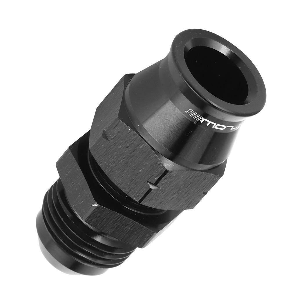 12in Tube To Male 8 AN Adapter Fuel Rail Quick Connect Fitting OnePiece CNCMaching Universal