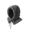 Balaclava Hat Women's New Autumn Warm Knitted Hat Scarf Integrated Neck Protection Ear Protection Wool Hat