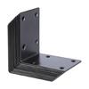 10pcs Heavy Duty Steel L Angles Brackets with Not  rusts  Coating Wood Shelf Support Outdoor Metal Brackets set for Wood