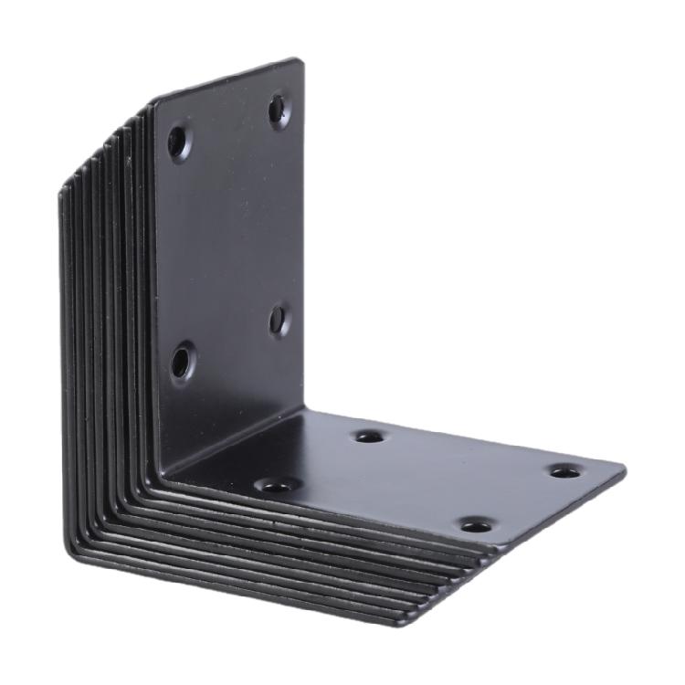 10pcs Heavy Duty Steel L Angles Brackets with Not rusts Coating Wood Shelf Support Outdoor Metal Brackets set for Wood