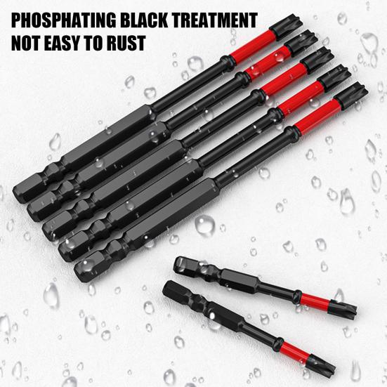 4/10Pcs Electricians Impact Screwdriver Bit Set 65mm 110mm Slotted Heads 1/4 Inch Hex Shank CNC Machined Metal Cross-Slot Screw Driver Drill Bits Kit