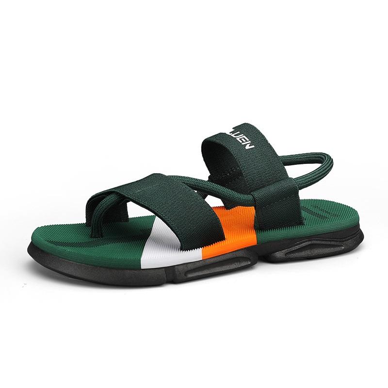

Men s Summer Lightweight EVA Non Slip PVC Sole Straps With Exposed Toes For Casual Beach Sports Sandals, Suitable For Outdoor Wear 45 темно-зелений колір