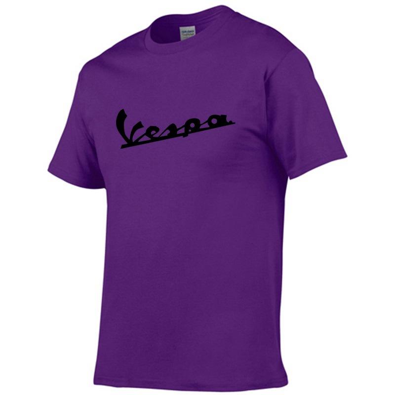 Shirt 2017 Men Funny Vespa Tshirt 100 Cotton Summer Short Sleeve Round
