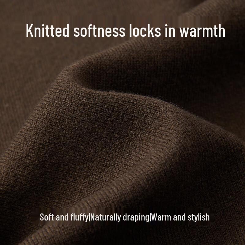 EMZ Men's Stand-Collar Cardigan Knit Sweater