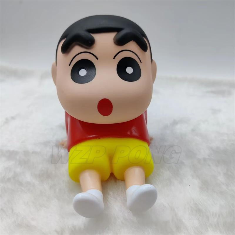 

Crayon Shin-Chan Anime Figure Phone Holder Kawaii Desktop Ornaments Phone Support Mini Nohara Shinnosuke Decoration Toys Gifts красный