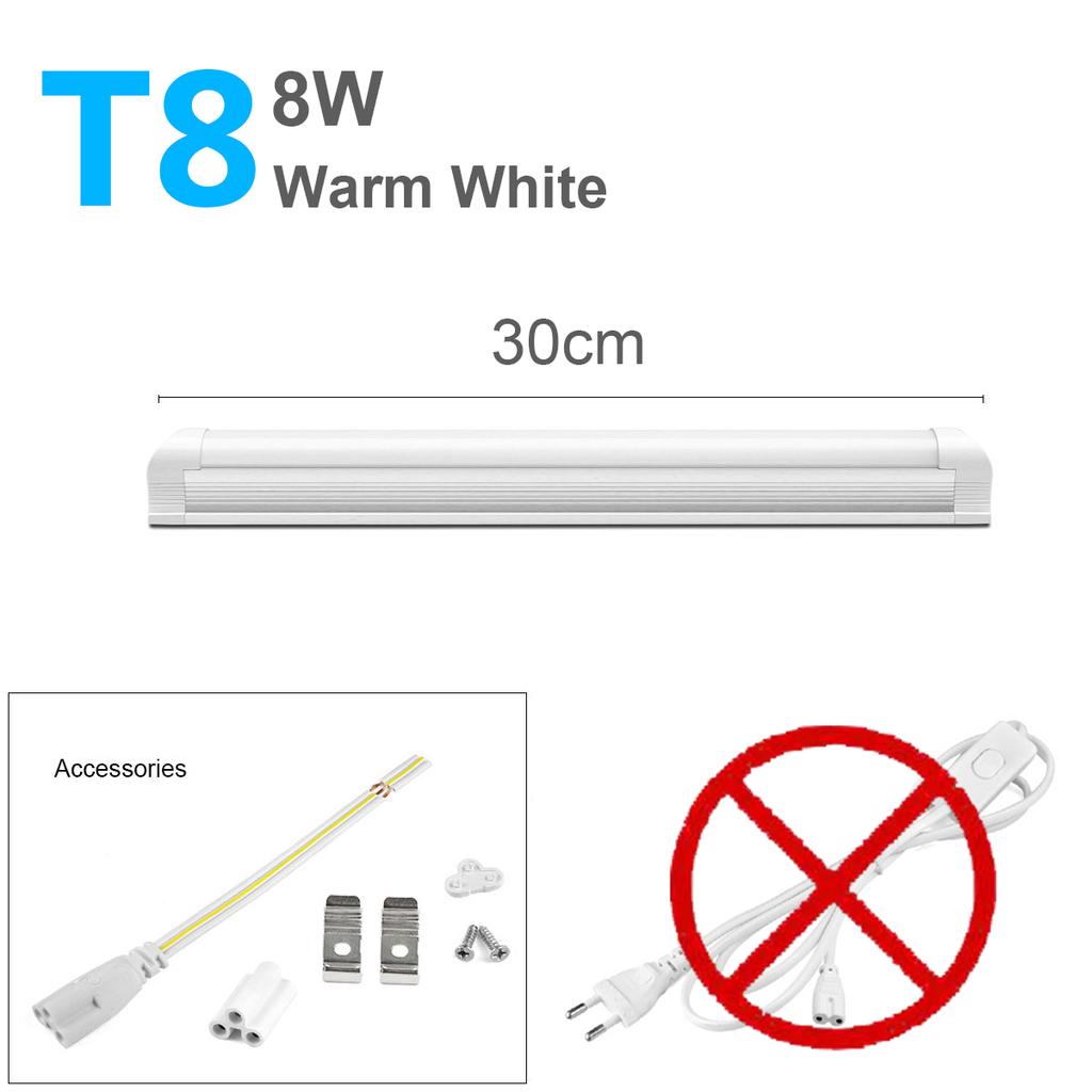 T5 T8 LED Tube Lamp 220V 110V Aluminum LED Light Bar 29cm 30cm  LED Fluoresnt Tube Lampada Wall Lamp Kitchen Indoor Lighting