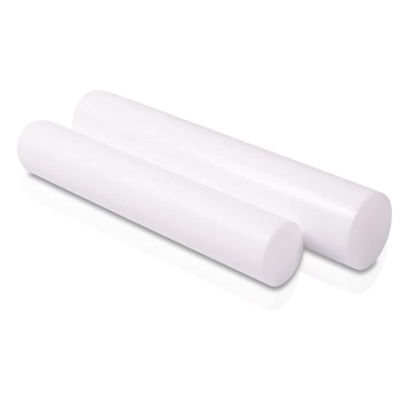 1-5pcs 6-50mm Diameter PTFE Bar White Poly Tetra Fluoro Ethylene Bar Environment-friendly Non-toxic DIY PTFE Plastic Rod