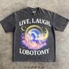 Live Laugh Lobotomy T-Shirt: Funny Dolphin Meme, Vintage Graphic