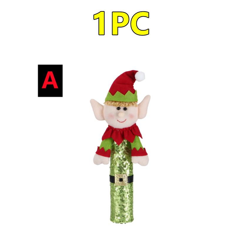 New 2/1PC Christmas Refrigerator Handle Cover Cloth Elf Santa Microwave Kitchen Fridge Door Knob Protector Xmas Decorations Home