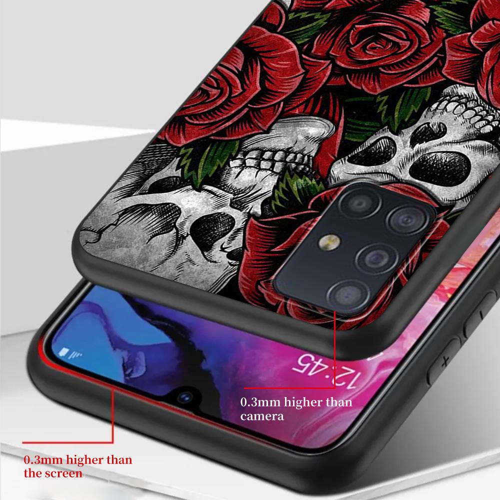 Grim Reaper Skull Skelet Case for Samsung Galaxy A52 A12 A53 A51 A32 A21s A22 A31 A72 A02s A13 5G A11 A41 A03s TPU Phone Cover