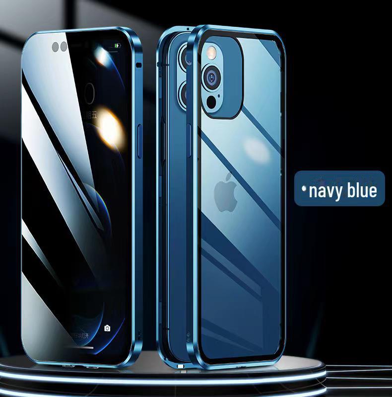 Custodia in Vetro Magnetica Anti-Spionaggio per iPhone 16 Pro Max