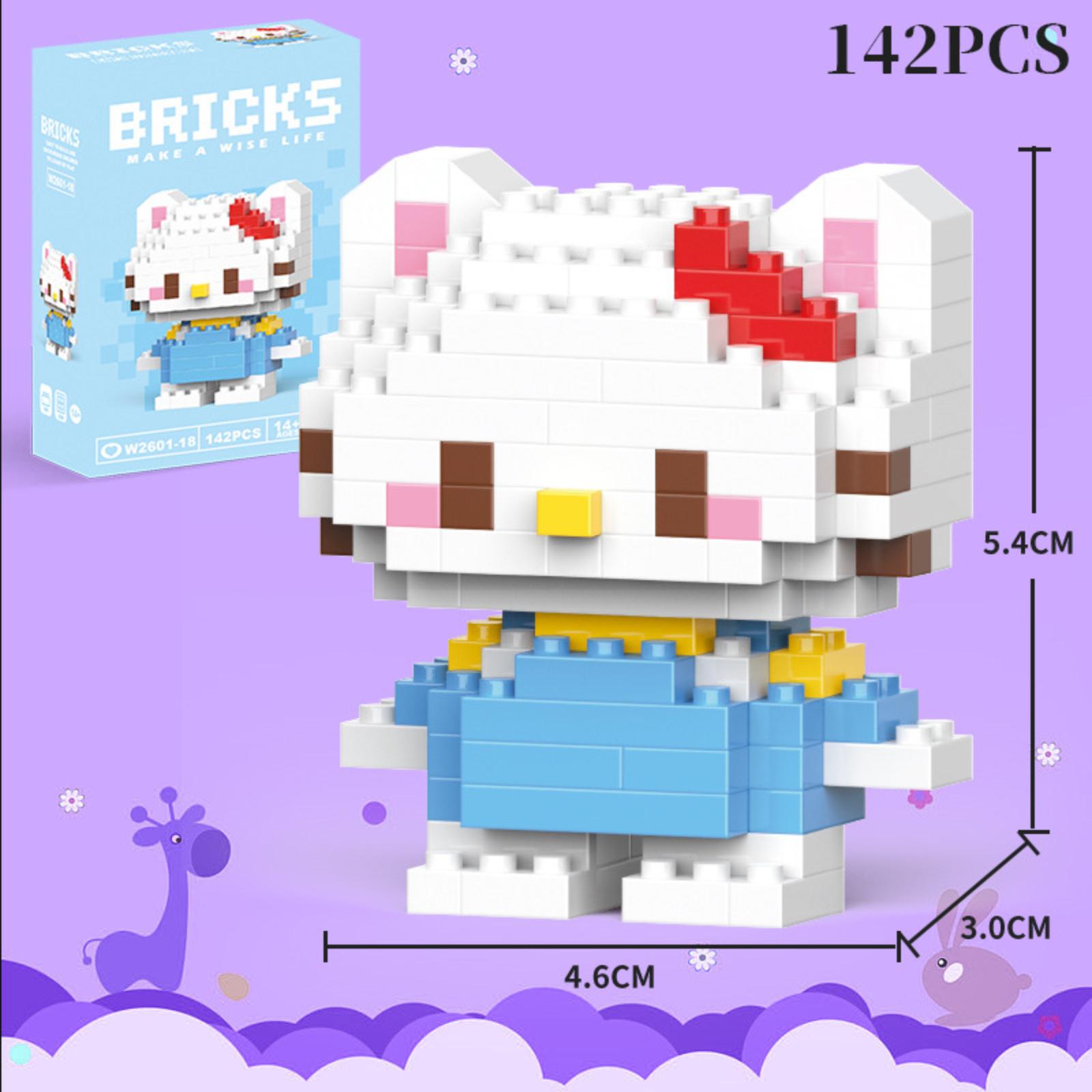 

Building Block Toy Compatible with Popular Construction Sets Cartoon Character Educational Puzzle Assembly Model Display Figure for Kids One Size белый