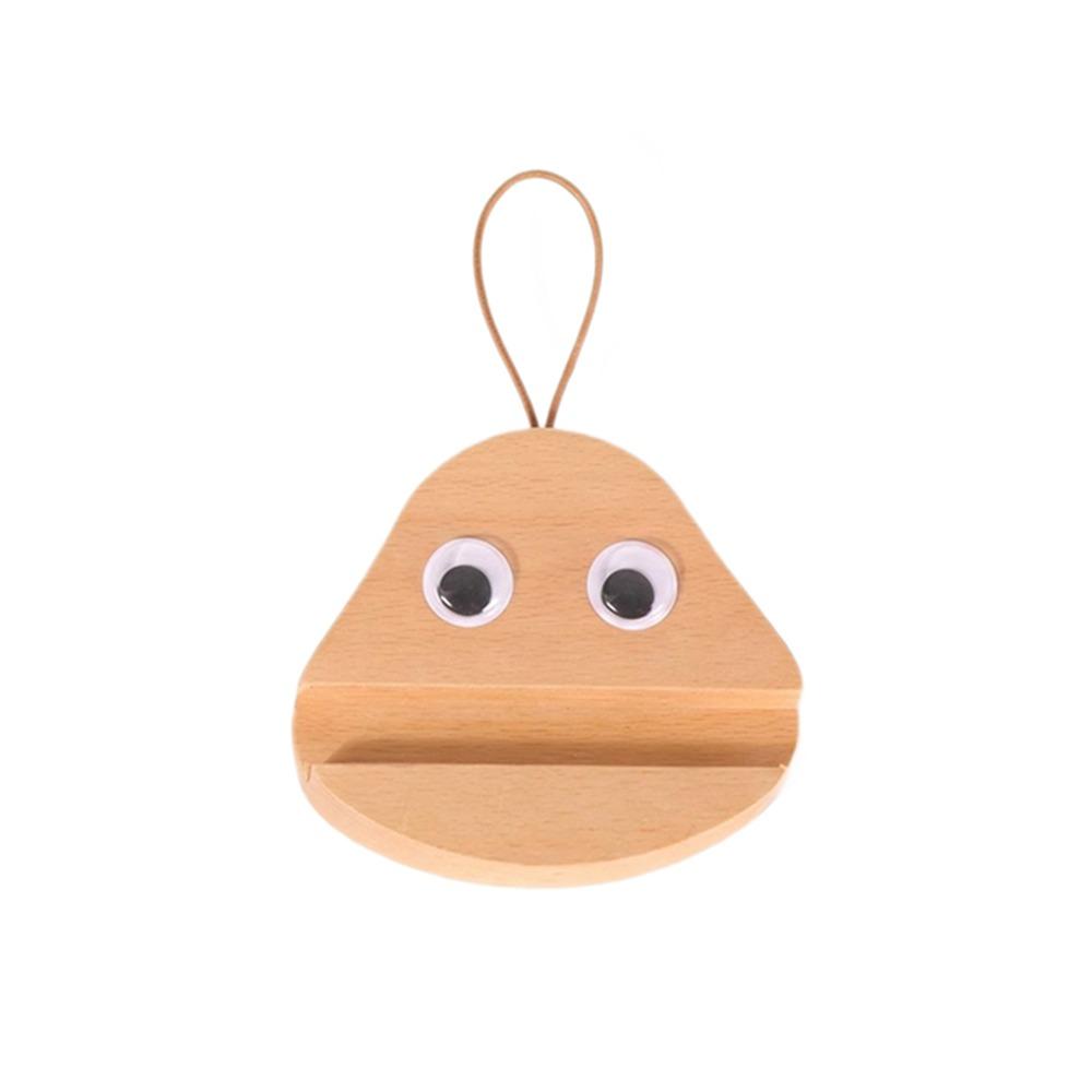 Big Eyes Bottle Opening Tool Solid Wood Wood Phone Holder Household Decoration хаки