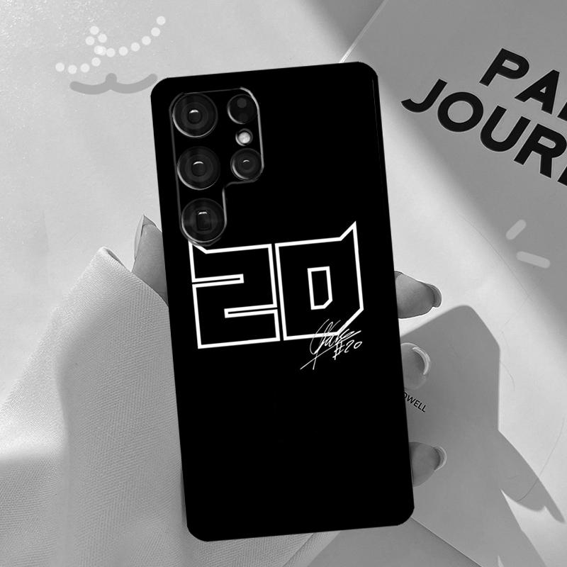 Moto NO.20 Fabio Quartararo Case For Samsung Galaxy S23 S21 S22 Ultra Note 20 S20 FE S8 S9 S10 Note 10 Plus Phone Shell