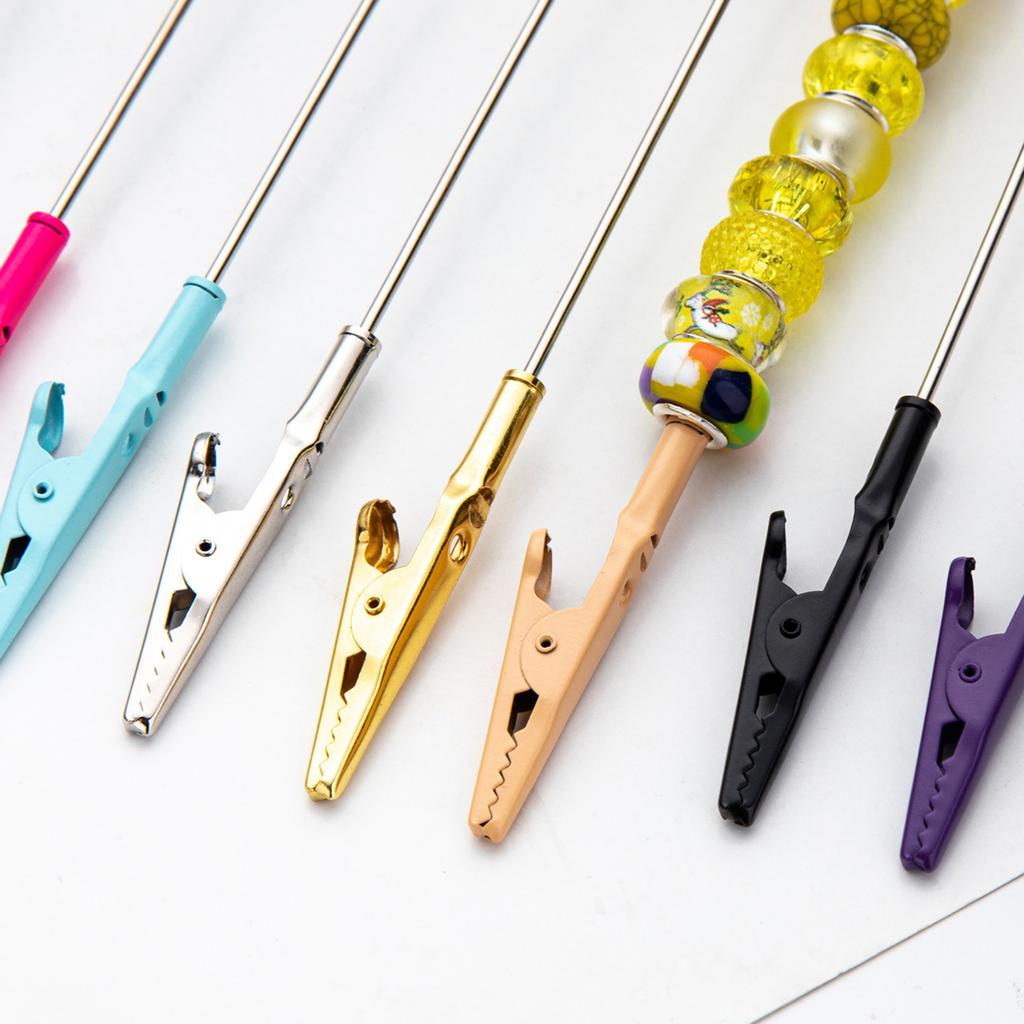 4/8Pcs Metal Wire Alligator Clip Memo Clips Metal Note Clips Long-Tailed Alligator Clamp Photo Holder Clip for DIY Card