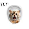 Wasserdichte Toilettensitz-Aufkleber 3D Cartoon Katze Sticker, Niedliche Tier Deckel Kreative Kunst Aufkleber, Lustige Selbstklebende Badezimmer Wanddeko Einfach Abziehbar