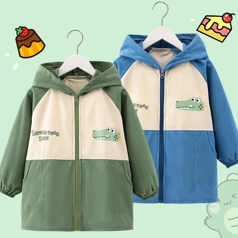 Dziecięcy Kombinezon Puchowy Średni i Duży - Plamoodporny Jesień/Zima Przedszkolne Okrycie Wierzchnie Fartuszek dla Chłopców