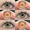 Eyeshare 1 Pair Colored Contact Lenses Brown Eye Contacts Gray Pupils Doll Eye Lenses Makeup Cosmetics Year Use
