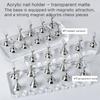 Durable Acrylic Nail Art Practice Stand Magnetic Fingernail Display Holder for False Nails