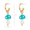 Makersland Vintage Mushroom Earrings Acrylic Irregular Jewelry Accessories Girls Gifts Geometric Earrings for Women