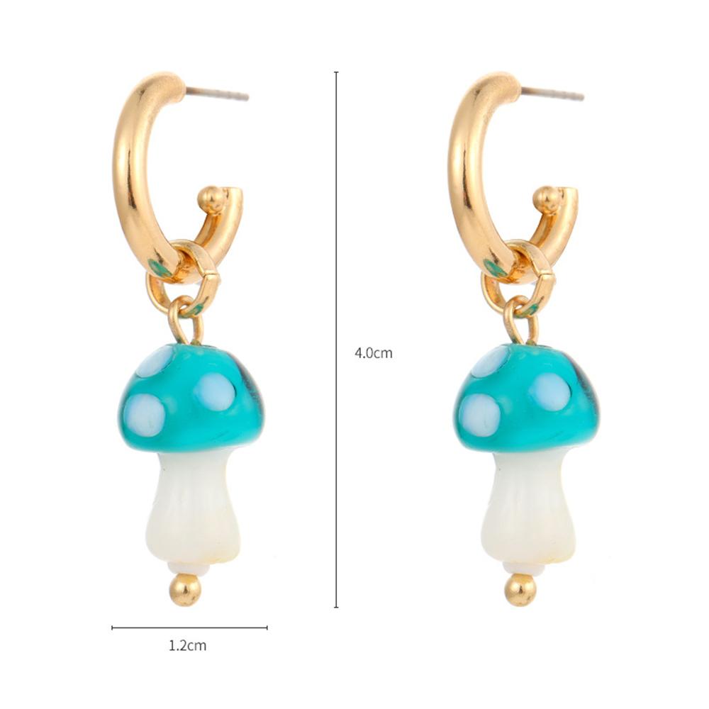 Makersland Vintage Mushroom Earrings Acrylic Irregular Jewelry Accessories Girls Gifts Geometric Earrings for Women