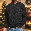Men's Loose Fit Casual Collared Long Sleeve Shirt, Camouflage Print Outdoor Top