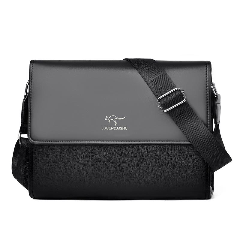Men's Business Casual Crossbody Briefcase Backpack - Mid-range Luxury, One-Shoulder Hanging Bag, Trendy Youthful Design