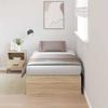 Storage Bed Frame Sonoma Oak 90 x 200 cm Particleboard