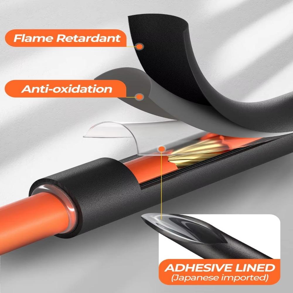 400 Pcs Black Insulation Sleeving PE Shrink Tubing Heat Shrink Tubing Kit  Marine Grade Shrink Wrap