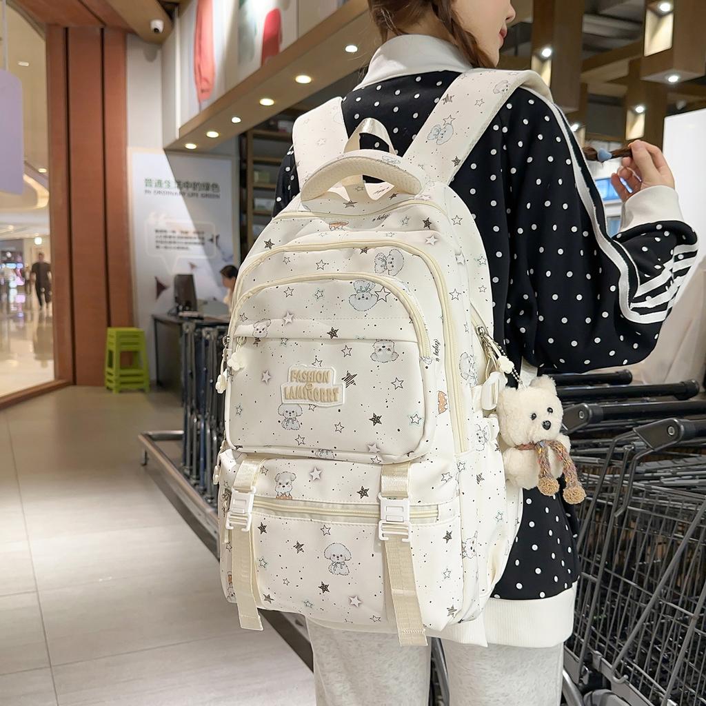 Schoolbag Japanese ins style niche fresh casual cute schoolbag female literature junior high school student high value fashion backpack