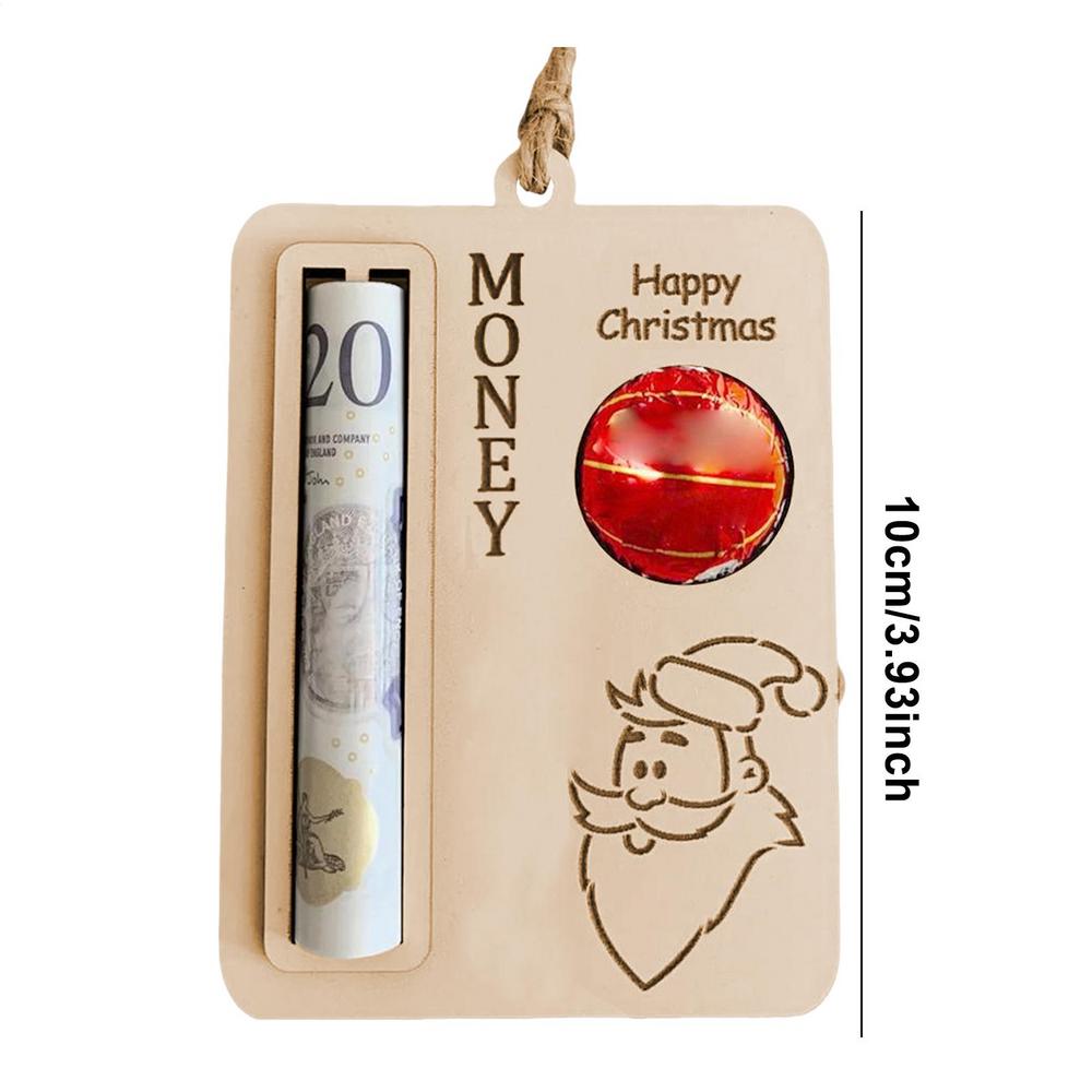 Christmas Gift Cards Theme Cartoon Print Money Holder Gift Cards Happy New Year Money Cards Handmade Money Holder Decor
