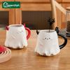 Cartoon Little Devil Ceramic Mug Coffee Milk Tea Water Cup Cute Breakfast Cups Couple Mugs Household Drinkware Halloween Gifts