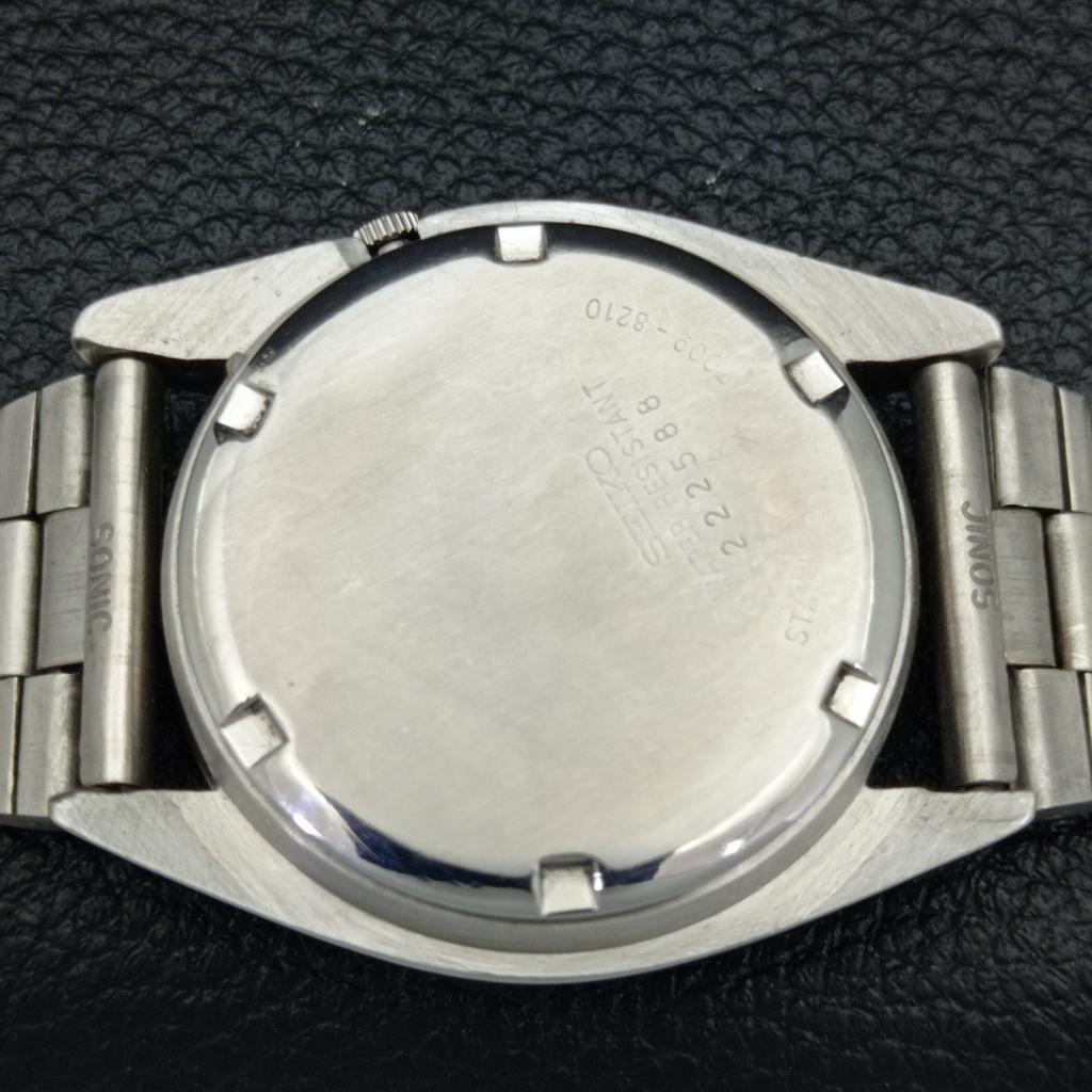 USED VINTAGE SEIKO ACTUS AUTOMATIC 7009A JAPAN MENS WHITE DIAL WATCH a433677-2 R118-a433677