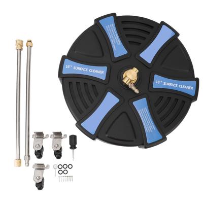 16 Inch Pressure Washer Surface Cleaner with 3 Wheels 3600PSI Stainless Steel Power Washer Accessory with 1 4 Inch
