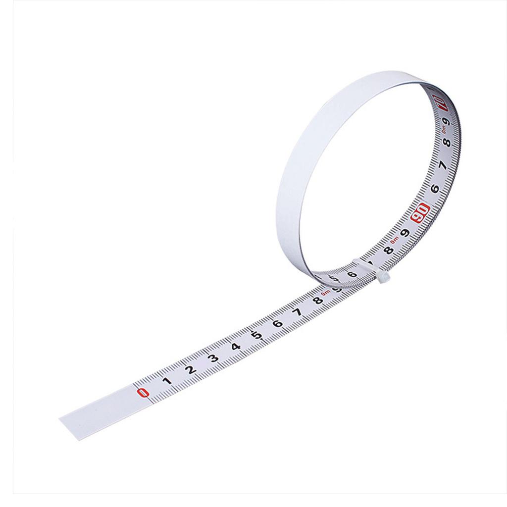 Self Adhesive Measuring Ruler Carbon Steel Measure Tape Left To Right Reading 13mm Width 5 Meter
