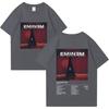 Tricou Unisex de Vară cu Mânecă Scurtă cu Imprimeu Album Hip Hop Rapper Eminem Bărbați Femei Vintage Supradimensionat Streetwear Topuri