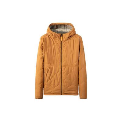Solid Color Reversible Hooded Fleece Jacket Men Jackets Yellow A69NH-P47