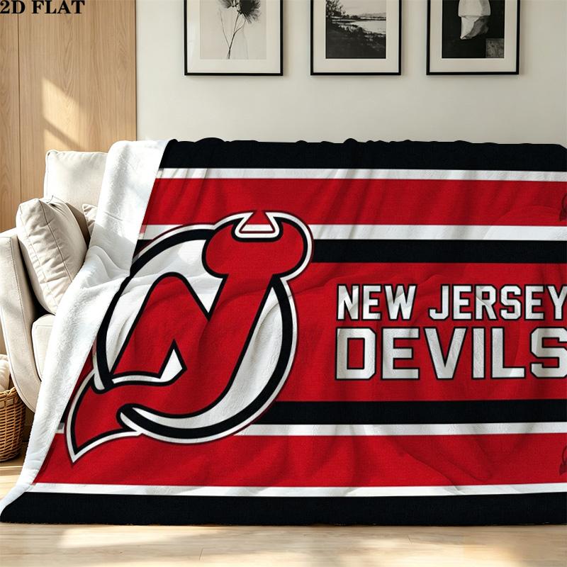 New Jersey Devil Print Flannel Blanket High Quality Warm Comfortable Cover for All Seasons Perfect for Gifts Home Decor