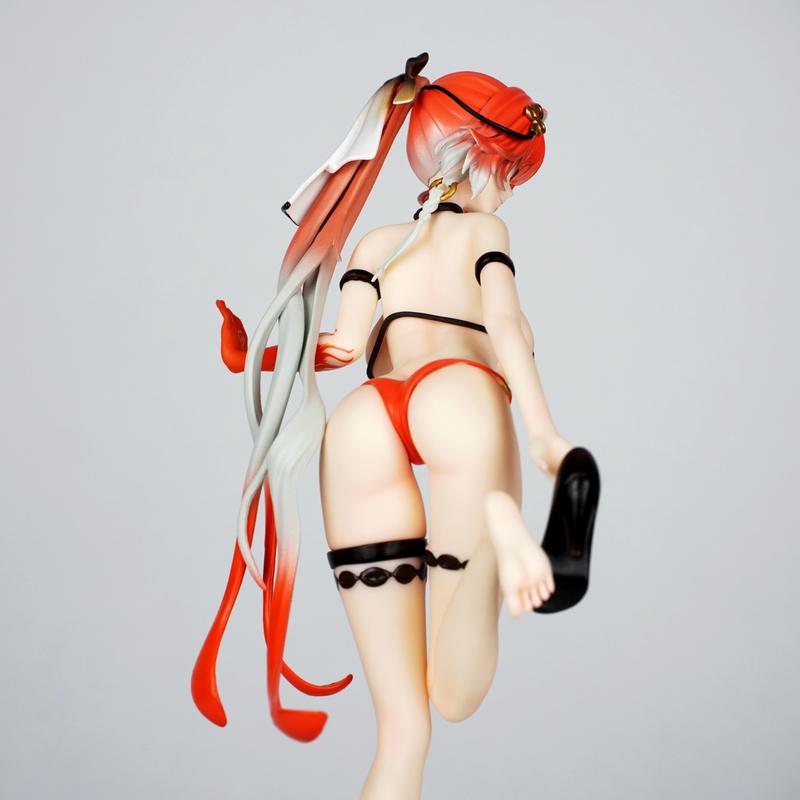 Figura Anime Changli Wuthering Waves Costume da Bagno Collezionabile Modello in PVC Merchandising del Gioco Decorazione per Scrivania Regalo di Compleanno Studenti Universitari