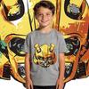 Transformers Bumblebee Trendy Mecha Print  Kids T Shirt Boys Girls Casual Soft Breathable Top