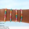 Vlen Eco-friendly Polymer Clay Heishi Disc Beads Bracelet for Women Boho Chic Summe  Beach Jewelry Bracelets Stretch Pulseras