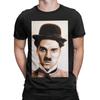 Charlie Chaplin Il Più Rumoroso dell'Epoca del Muto Grafica Classica Maglietta 100% Cotone Top T-shirt Per