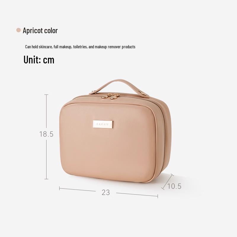 

Stylish Women s Makeup Bag: High-Capacity, Portable, with Partitioned Toiletries Storage