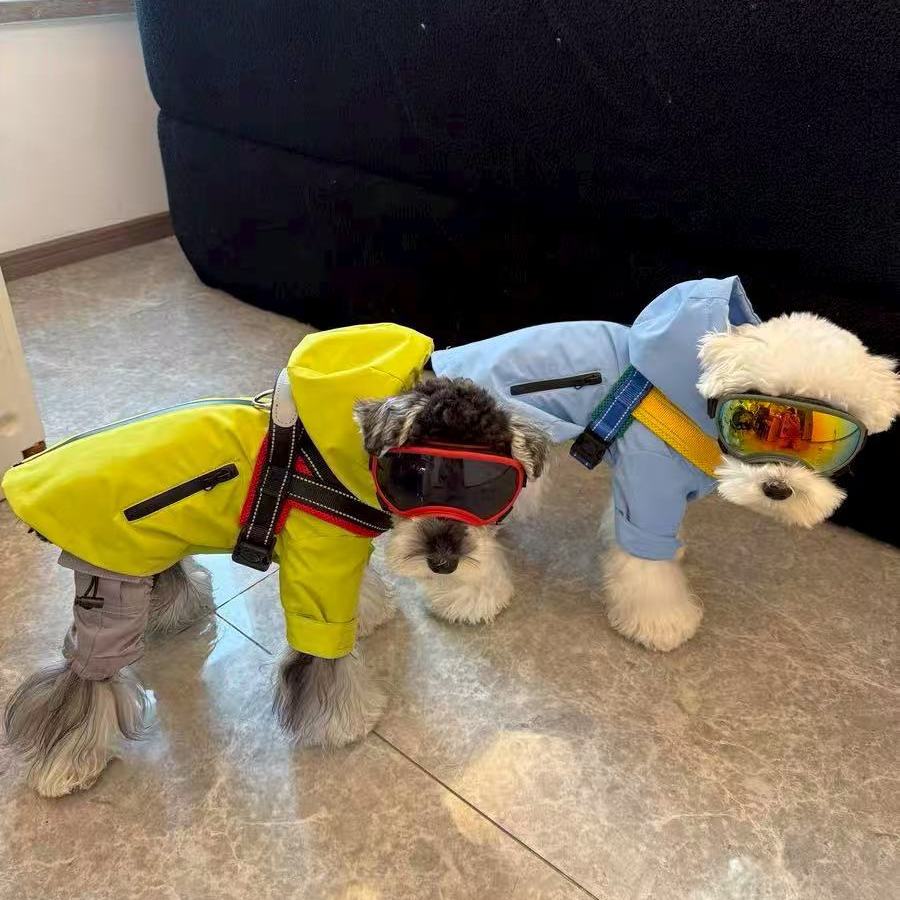 Waterproof Dog Jacket for Schnauzer Bichon Teddy Shiba Inu West Highland Pet Raincoat Dog Clothes for Small Dogs Pet Clothes