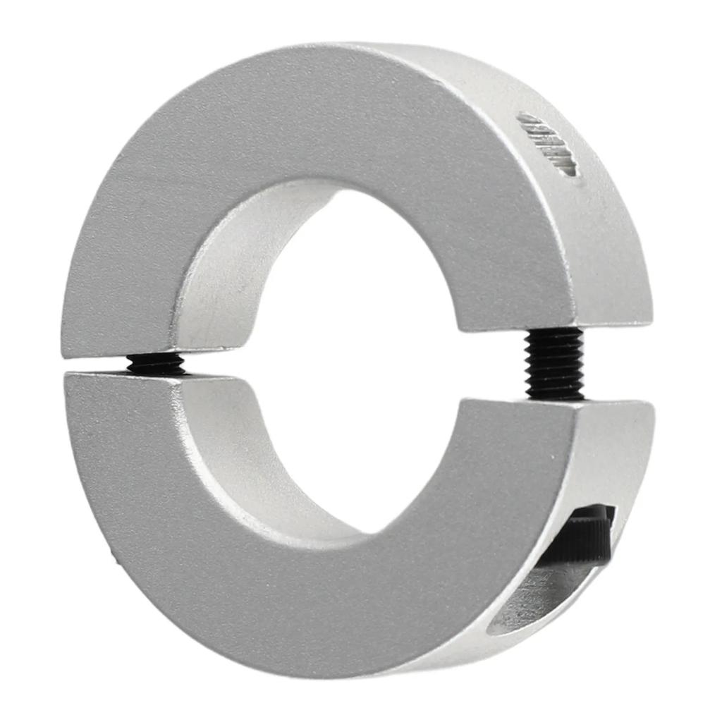 1pc 6-40mm Shaft Collar Aluminum Alloy Linear Motion Clamp  With Screws Clamp Collar Double Split Clamp Type