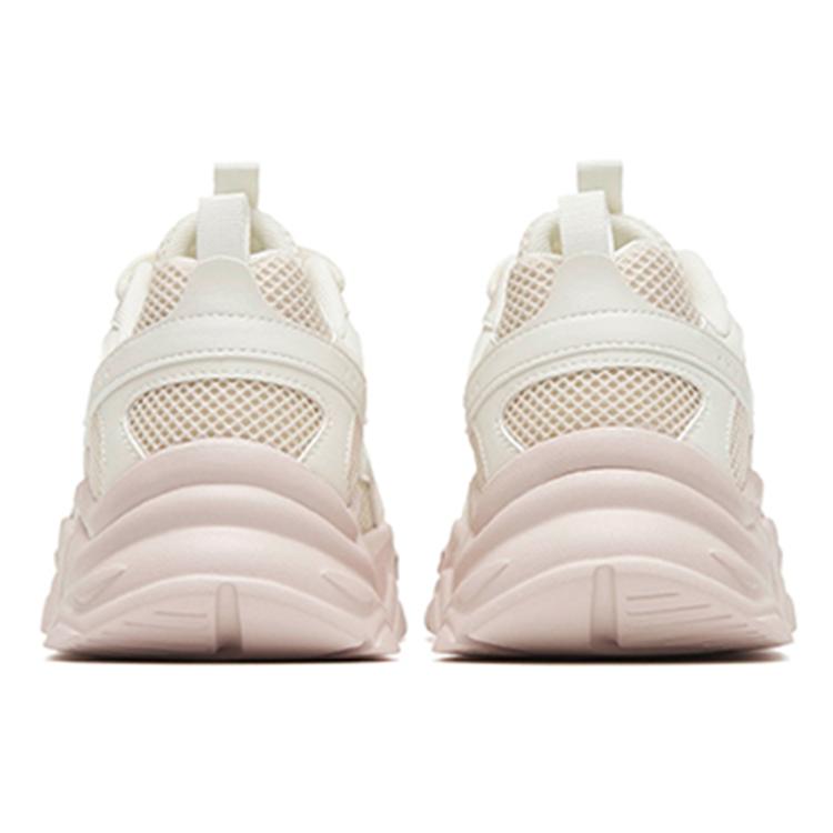 New Anta Cushioned Anti-Slip Wear-Resistant Breathable Lightweight Low-Top Casual Shoes Women's White Pink 122258891-2
