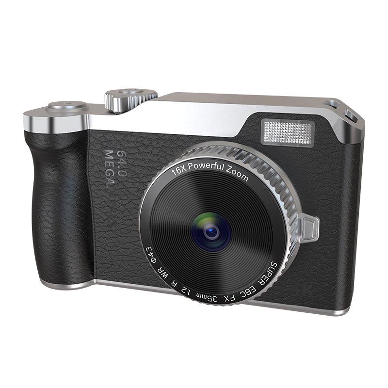 Retro 4K HD Digital Camera for Kids - Entry-Level with Telephoto Lens