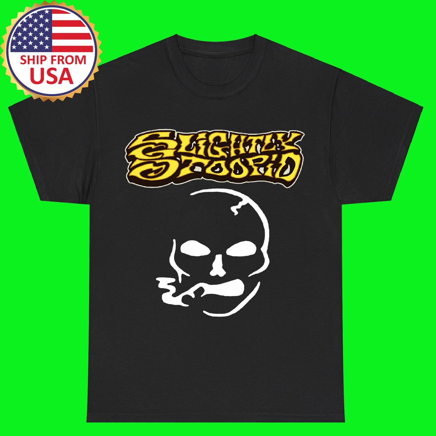 Slightly Stoopid Skull Black T-Shirt Tee Top Unisex 2XL