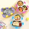 Driehoekige RVS Lunchbox Afgesloten Reis Voedselbakje met Deksel Werknemers