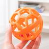 Pet Toy Hollow Ball Shape Built-in Bell Pet Toy Bite-Resistant Soft TPR Material Interactive Dog Toy Boredom Relief Dog Toy
